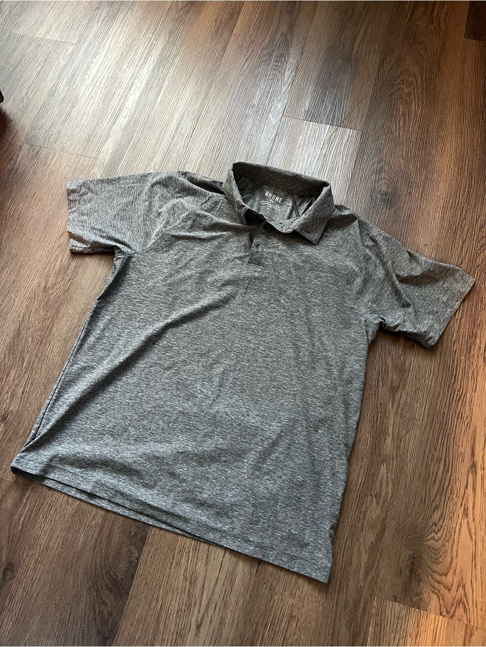 Rhone Men's Gray Heather Polo Shirt